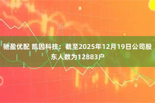 驰盈优配 凯因科技：截至2025年12月19日公司股东人数为12883户